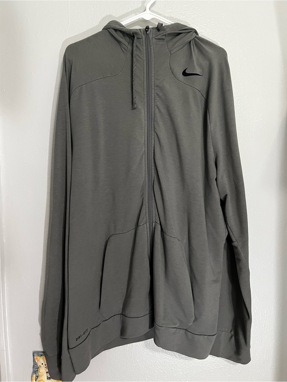 Nike Gray Dri-FIT Full-Zip Hoodie XXL